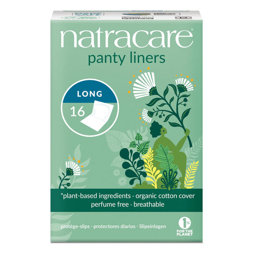 Natracare Organic Long Panty Liners, 16 Count