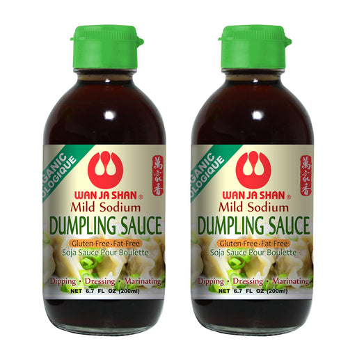 Wan Ja Shan Organic Dumpling Sauce, Regular, 6.7 oz (Pack of 2)