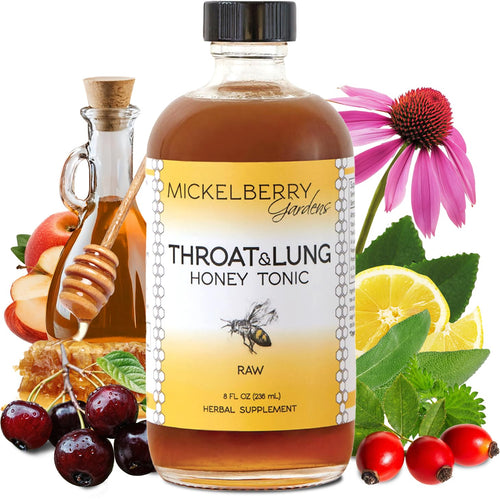 Mickelberry Gardens Throat Lung Honey Tonic, 8 oz
