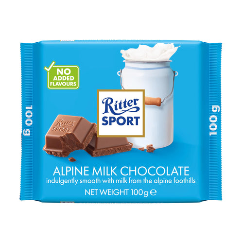Ritter Sport Alpine Milk Chocolate (Pack of 3)