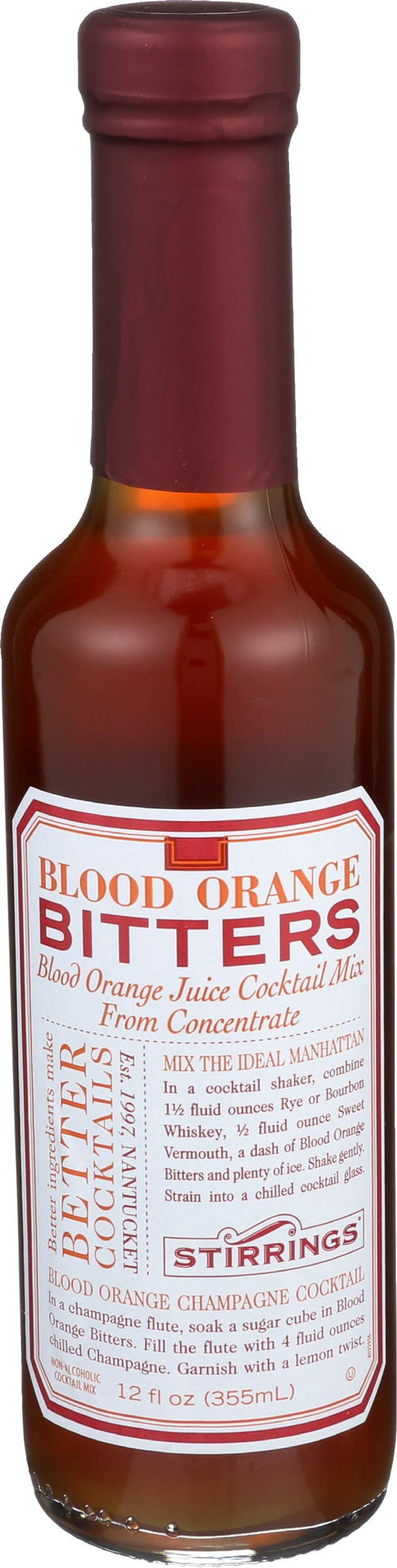 Stirrings Blood Orange Cocktail Bitters, 12 oz