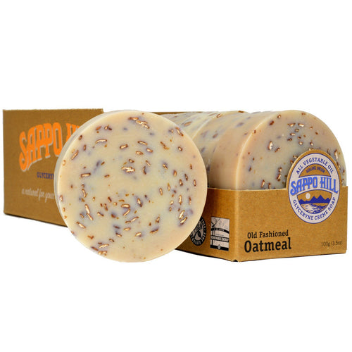 Sappo Hill Oatmeal Glycerine Soap, 3.5 oz (Case of 5)