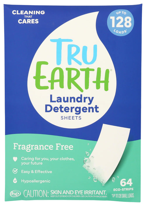 Tru Earth Unscented Laundry Detergent Sheets, 128 Loads