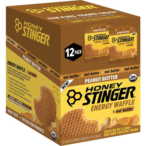 Honey Stinger Peanut Butter Stinger Waffles (Pack of 12)