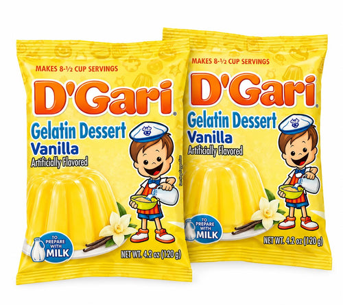 D'Gari Gelatinas Vanilla (Pack of 2)