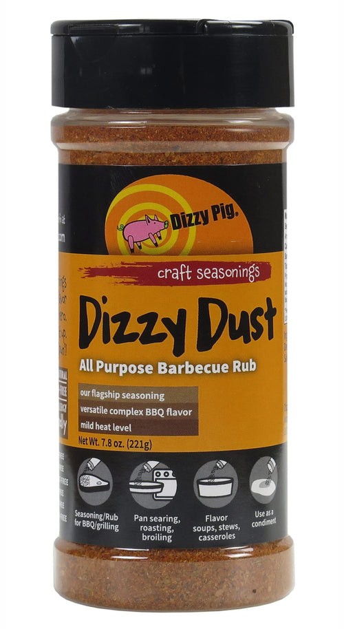 Dizzy Pig Dizzy Dust All-Purpose Barbecue Seasoning Rub, 8 oz
