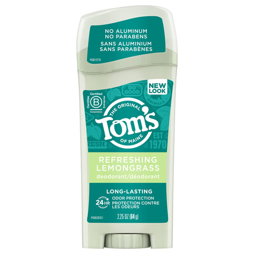 Tom's of Maine Natural Deodorant, Refreshing Lemongrass, 2.25 oz
