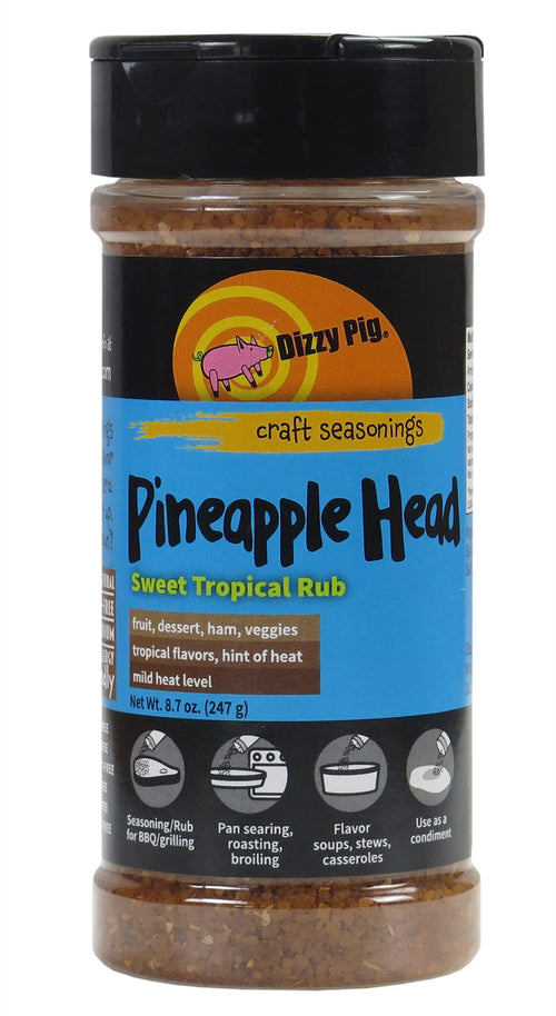 Dizzy Pig Pineapple Head Tropical Seasoning Rub, 8 oz