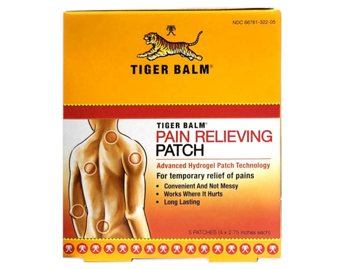 Tiger Balm Pain Relieving Patch, 5 Count (Pack of 10)