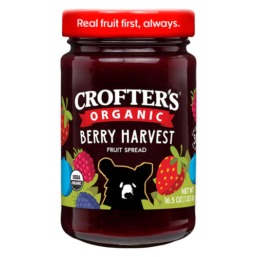 Crofter's Organic Berry Harvest Premium Spread, 16.5 oz Jar