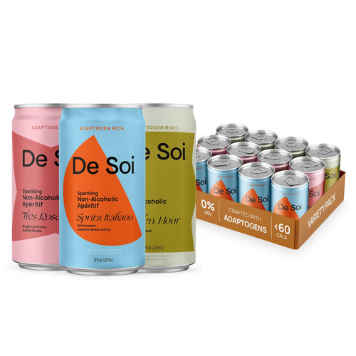 De Soi Classic Variety Pack Mocktail Drink, 12 Count