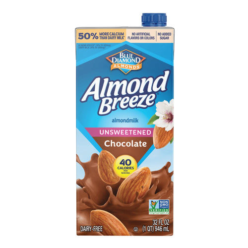 Almond Breeze Dairy Free Unsweetened Chocolate Almondmilk, 32 fl oz
