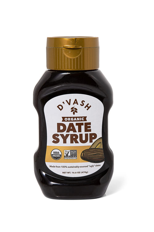 D'vash Organic Date Syrup Squeeze Bottle, 16.6 oz