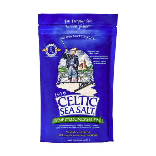 Celtic Sea Salt Fine Ground Mineral Sea Salt, 8 oz