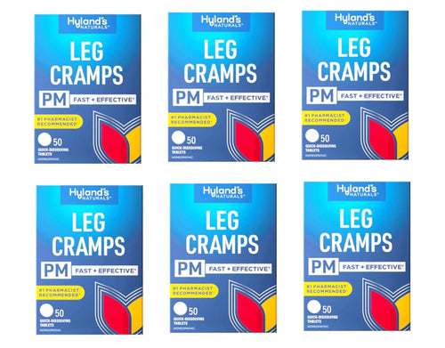 Hyland's Leg Cramps PM Tablets with Quinine, 50 Count (Pack of 6)