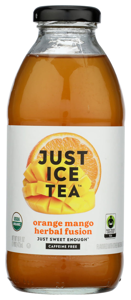 Just Ice Tea Organic Herbal Fusion, Orange Mango, 16 fl oz
