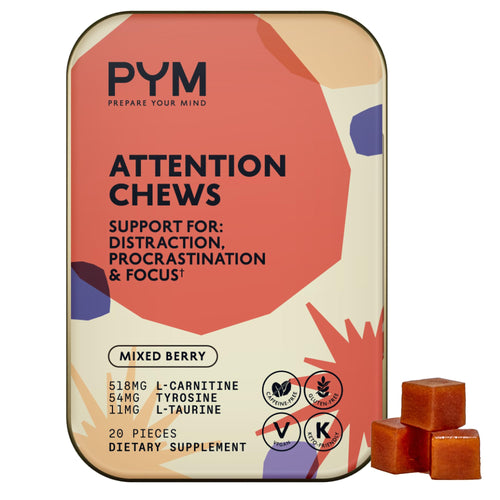 PYM Attention Chews, Mixed Berry (20 Count)