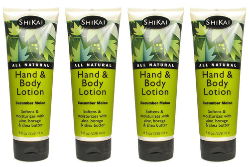 ShiKai Cucumber Melon Hand and Body Lotion, 8 oz (Pack of 4)