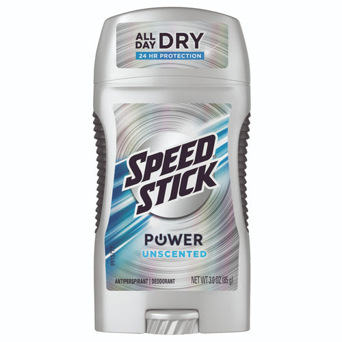 Speed Stick Power Antiperspirant & Deodorant Solid, Unscented, 3 oz