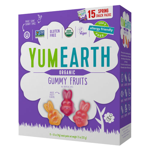 YumEarth Organic Easter Fruit Gummy Value Size, 10.5 oz
