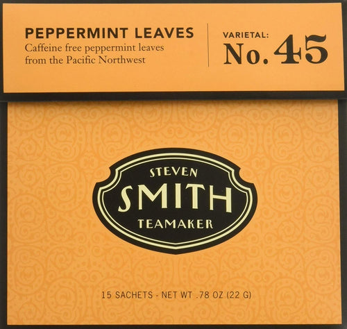 Smith Teamaker Peppermint Leaves No. 45 Herbal Tea, 15 Tea Bags