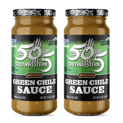 505 Southwestern Medium Green Chile Sauce (Pack of 2)