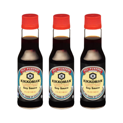 Kikkoman Naturally Brewed Soy Sauce, 5 oz (Pack of 3)
