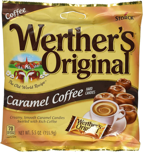 Werther's Original Caramel Coffee Hard Candies, 5.5 oz Bag