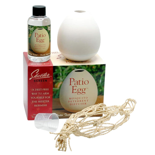 Skeeter Screen Patio Egg Diffuser Essential Oil Set, 3-Month Supply