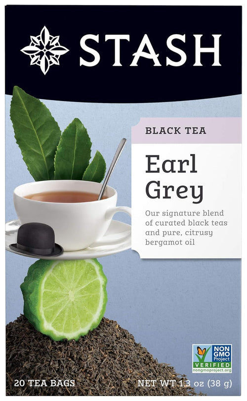 Stash Tea Earl Grey Black Tea, 20 Bags, 1.3 oz