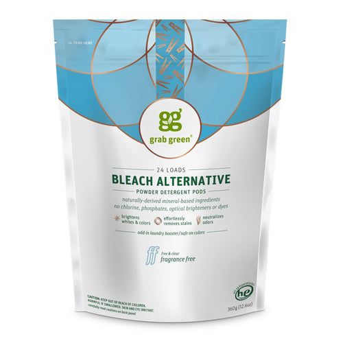 Grab Green Natural Bleach Alternative Pods, Fragrance Free, 24 Loads