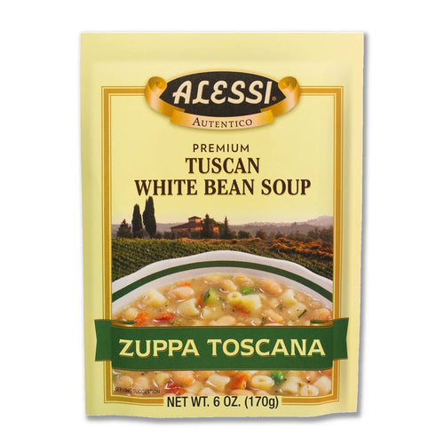 Alessi Autentico Premium Tuscan White Bean Soup, 6 oz (Pack of 6)