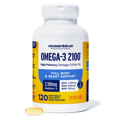 Ocean Blue Professional Omega-3 2100 with Oclenic, 120 Softgels