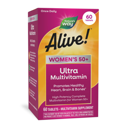 Nature's Way Alive! Women's 50 Plus Ultra Potency Multivitamin, 60 Count