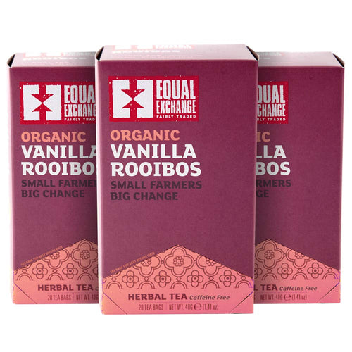 Equal Exchange Organic Vanilla Rooibos Tea, 20 Count (Pack of 3)