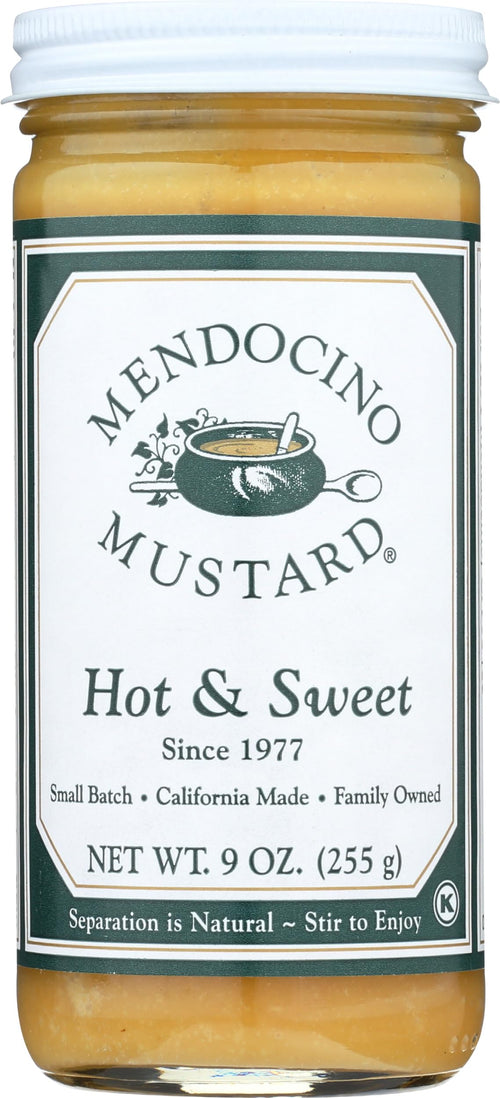 Mendocino Hot Sweet Mustard, 9 oz