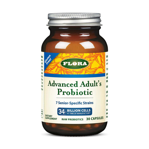 FloraHealth Advanced Adult's Probiotic, 7 Strains, 34B CFU, 55+, 30 Capsules