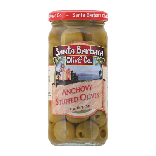 Santa Barbara Olive Co. Anchovy Stuffed Olives, 5 oz