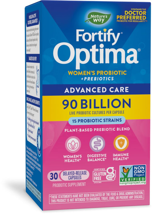 Nature's Way Primadophilus Optima Women's 90 Billion Probiotics, 30 Vegetarian Capsules