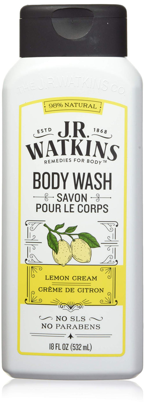 J.R. Watkins Lemon Cream Moisturizing Body Wash, 532 mL