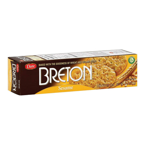 Breton Sesame Crackers, 8 oz (Pack of 12)
