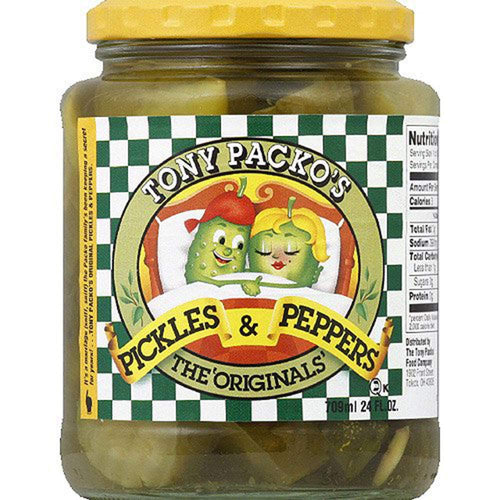 Tony Packo's Original Pickles & Peppers, 24 oz Jar