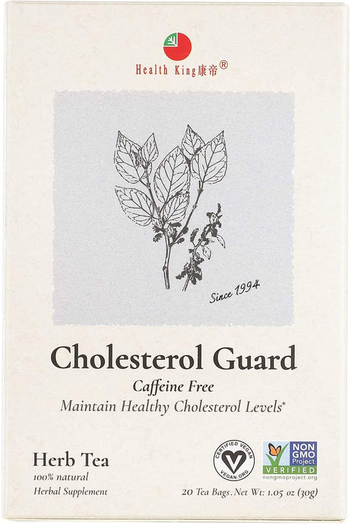 Health King Cholesterol Guard Herb Tea, 20 Tea Bags (Pack of 4)