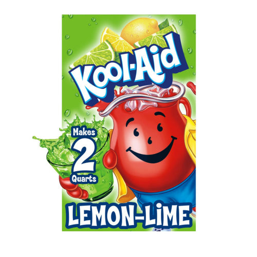 Kool-Aid Unsweetened Lemon Lime Powdered Drink Mix, 0.13 oz Packet (Pack of 48)
