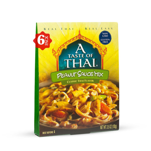 A Taste of Thai Peanut Sauce Mix Packets, 3.5 oz (Pack of 6)