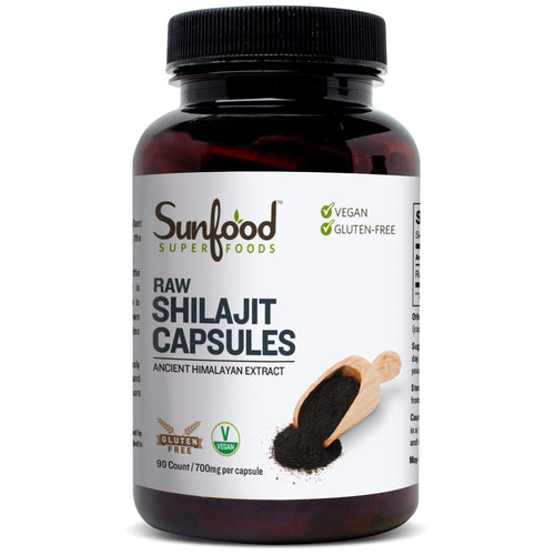 Sunfood Superfoods Raw Shilajit Capsules, 90 Count