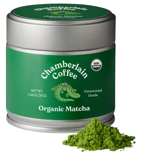 Chamberlain Coffee Green Tea Ceremonial Grade Matcha Tin, 30 Servings