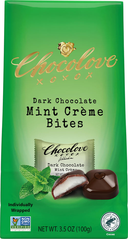 Chocolove Dark Chocolate Mint Creme Bites, 3.5 oz