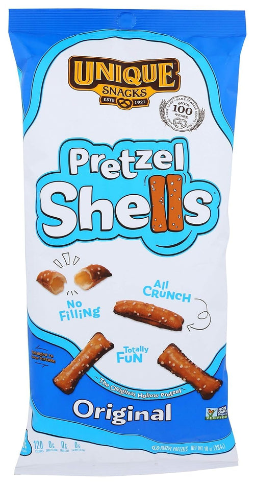 Unique Snacks Original Baked Pretzel Shells, 10 oz