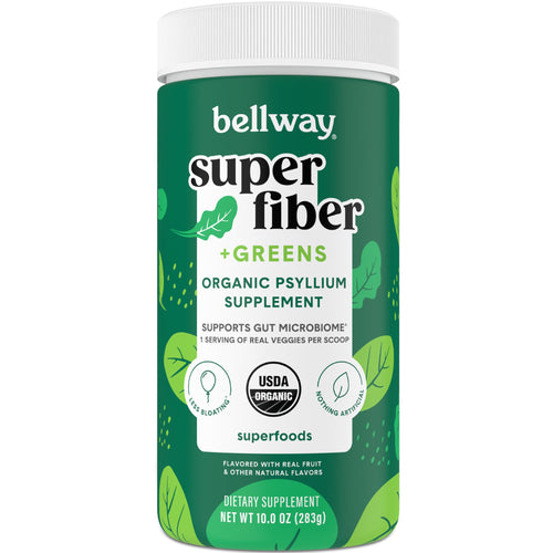 Bellway Super Fiber + Greens Powder, Sugar-Free, 30 Servings